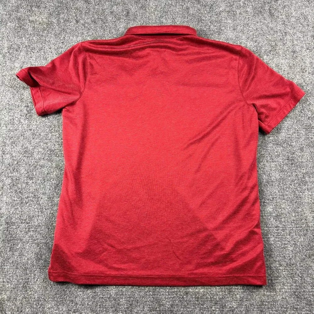 Nike‎ Polo Shirt Mens L Red WSU Cougars Washington State University Dri-FIT Golf